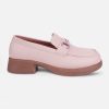 Women's Pink Block Heel Slip On (IU2004)