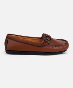Women's Tan Soft & Flexy Loafers (IU2007)