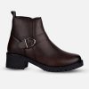 Women's Brown Ankle Boots (IU5001)