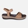 Women's Beige Slingback Strap Sandals (IU6001)