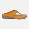 Women's Mustard Thong Sandals (IU6010)