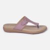 Women's Lavender Thong Sandals (IU6011)