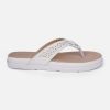 Women's White Thong Sandals (IU6014)